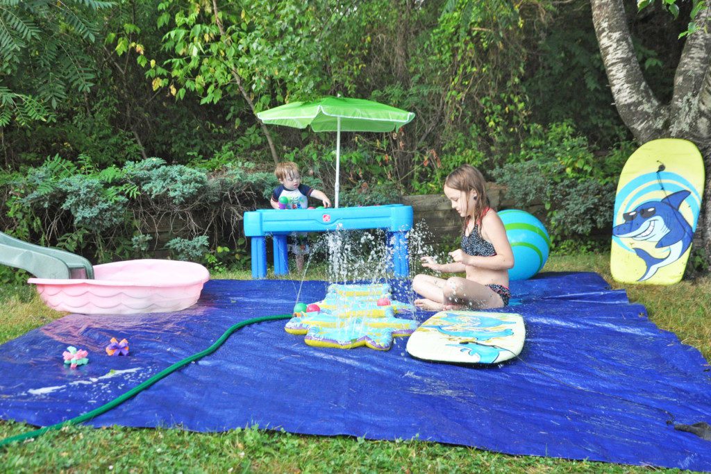 Kids Activities DIY Backyard Splash Pad