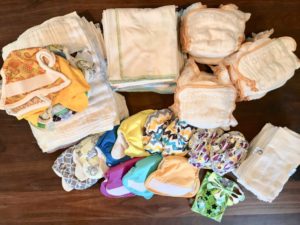 Newborn cloth diaper collection and accessories