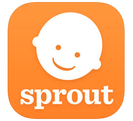 The Sprout Baby app icon - orange with a baby face and the word "sprout" underneath
