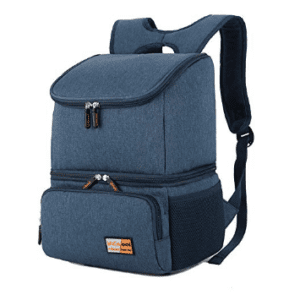 Breast pump storage backpack and cooler (2 in 1) in blue